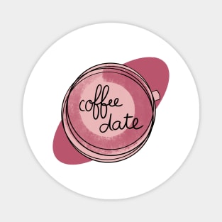 Coffee Date / Cute Coffee Dates Magnet